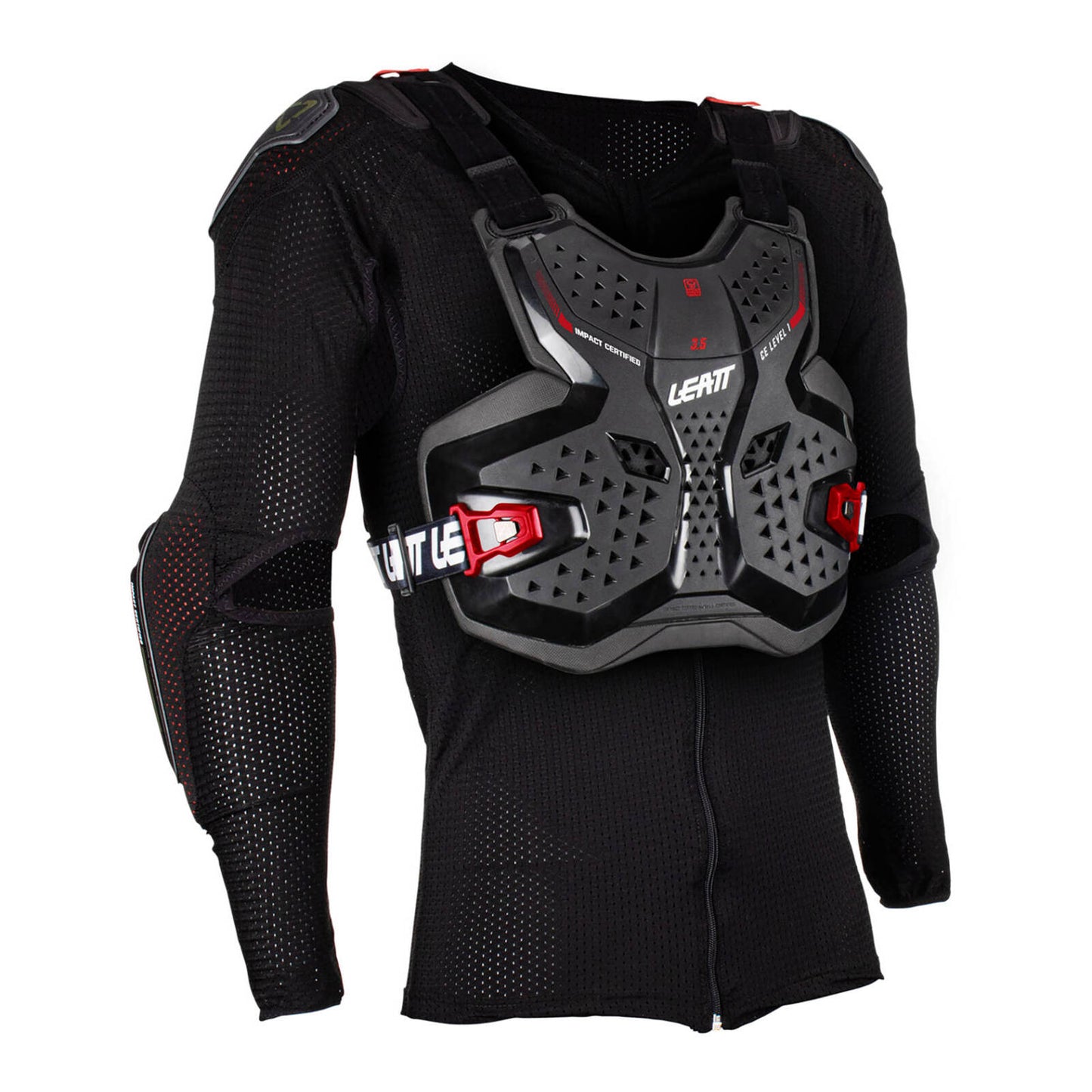 Leatt 3.5 Junior Body Protector - Black / Red