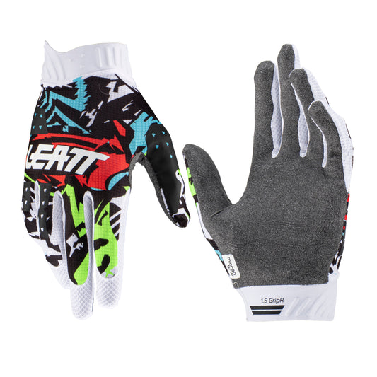 Leatt 2023 Junior 1.5 GripR Glove - Zebra