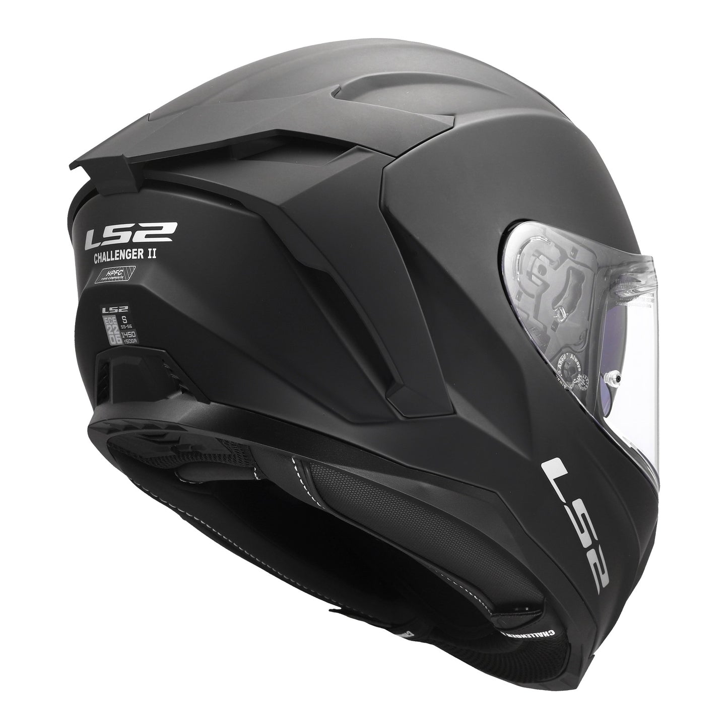 LS2 FF817 Challenger II Solid Helmet - Matte Black