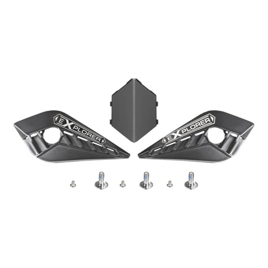 MX701 Carbon Cover Side Screw Peak - Matte Black