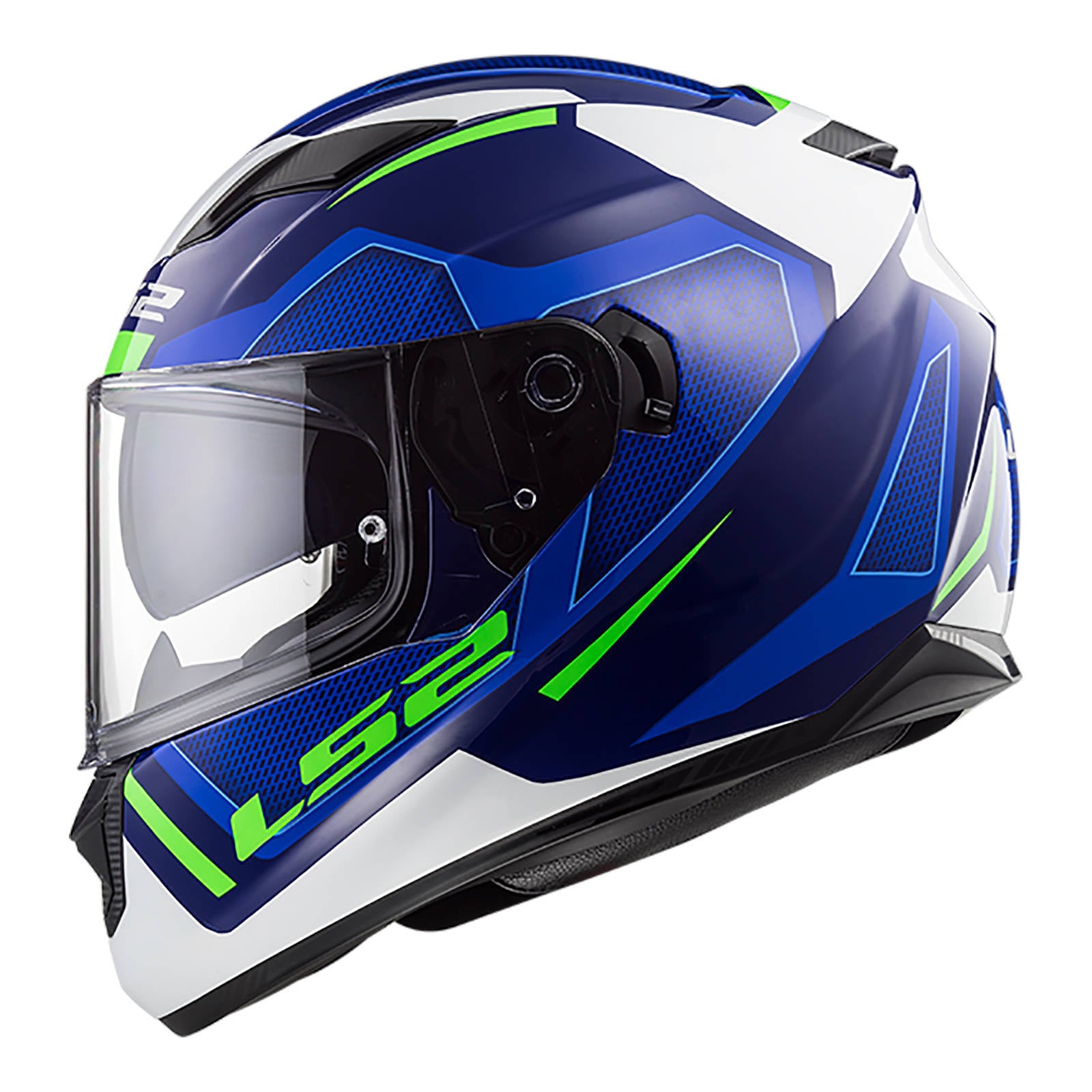 LS2 FF320 Stream Evo Axis Helmet - White / Blue