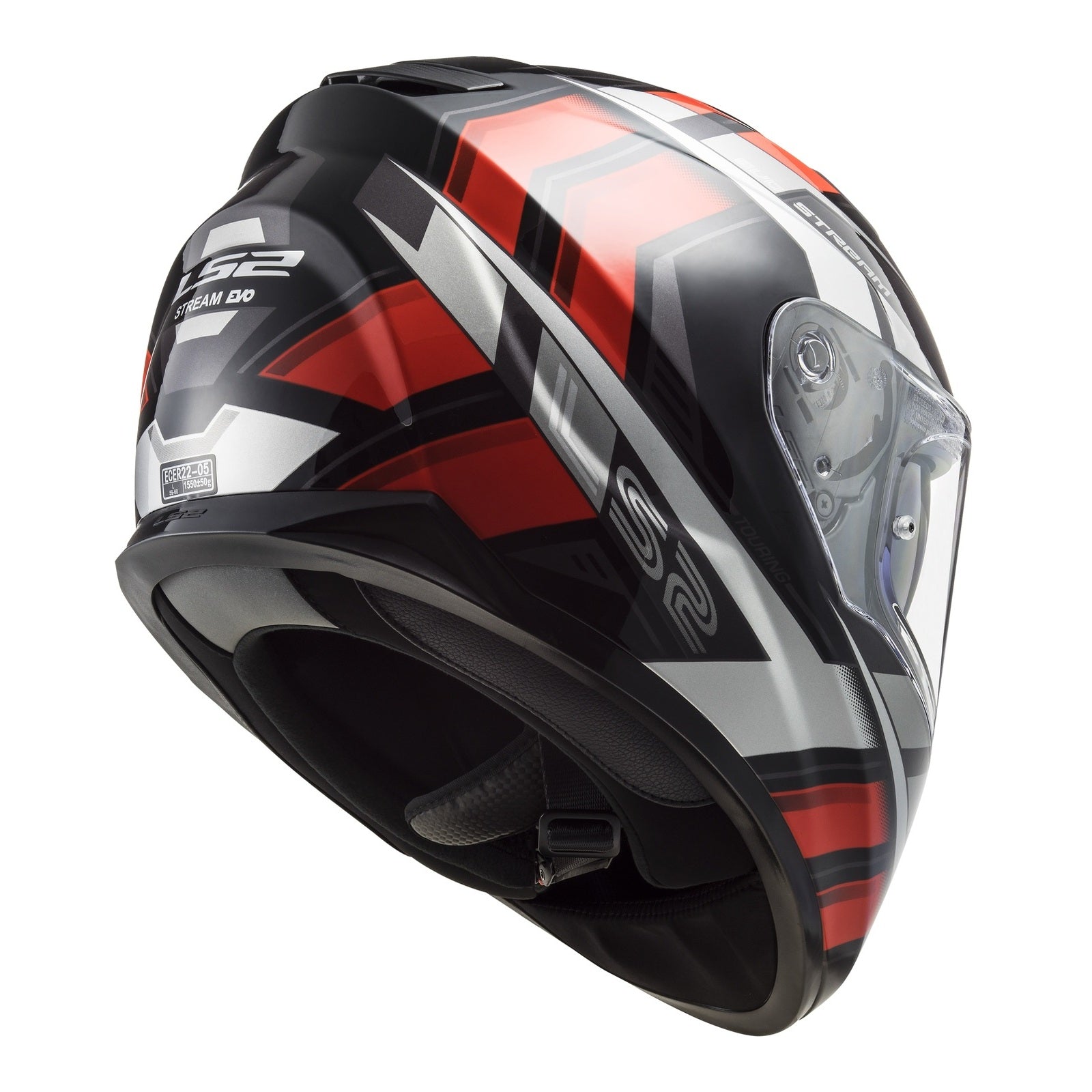 LS2 FF320 Stream Evo Loop Helmet - Black / Red