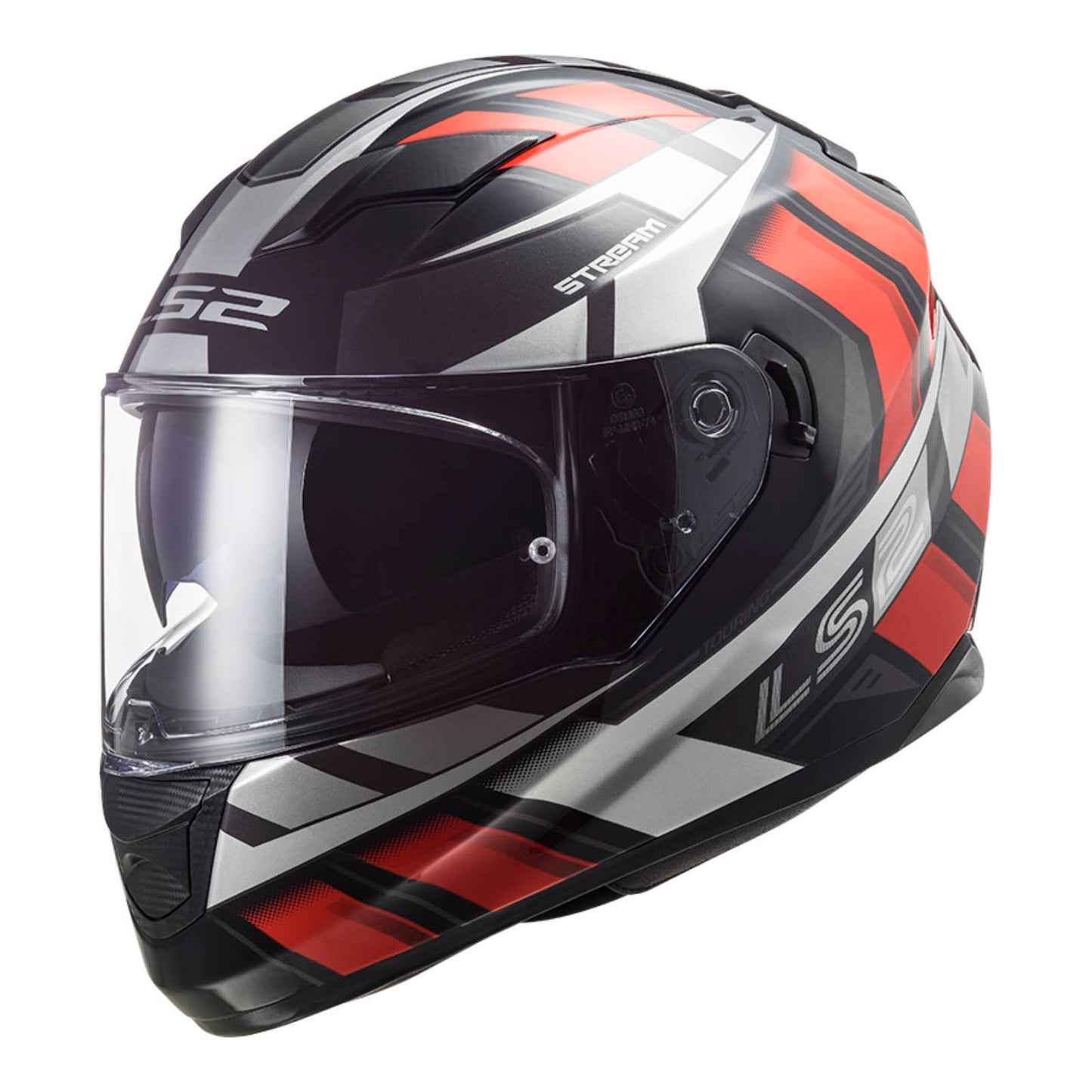 LS2 FF320 Stream Evo Loop Helmet - Black / Red