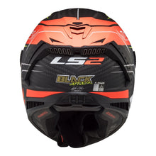 LS2 FF805C Thunder Carbon Attack - Matte Red / Hi-Vis Yellow 06