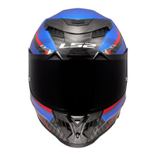LS2 FF807 Dragon Carbon Trax Helmet - Blue / Red / Carbon 06