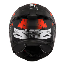 LS2 FF808 Stream II Angry Monkey Helmets - Matte Black / Red 06