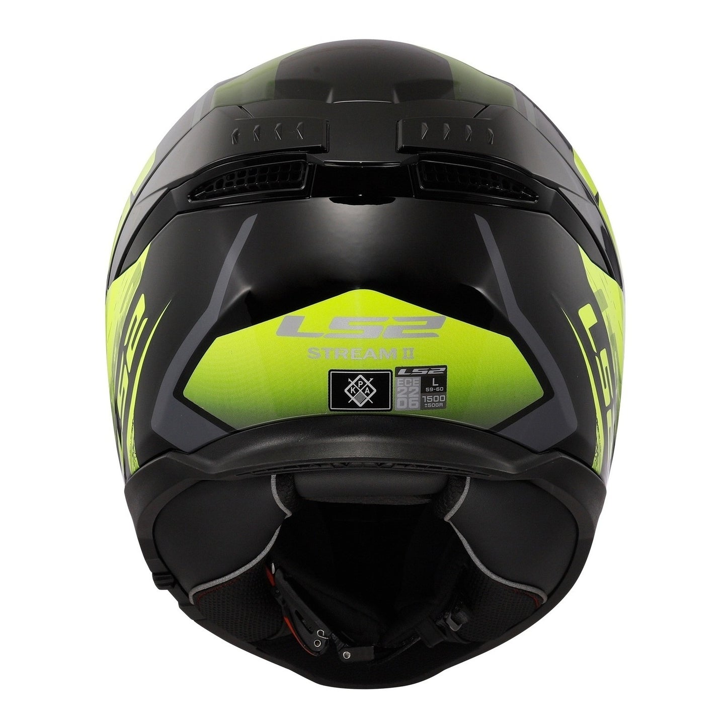 LS2 FF808 Stream II Fury - Black / Hi-Vis Yellow 06