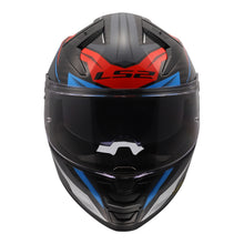 LS2 FF811 Vector II Carbon Savage Helmets - White / Blue / Red