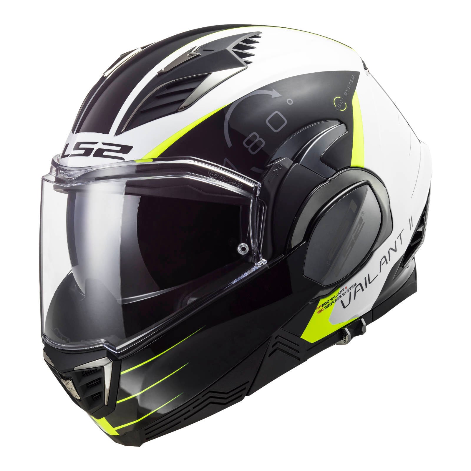 LS2 FF900 Valiant II Codex Helmet - White / Black