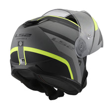 LS2 FF908 Strobe II Monza Flip Front Helmets - Matte Black / Hi-Vis Yellow 06