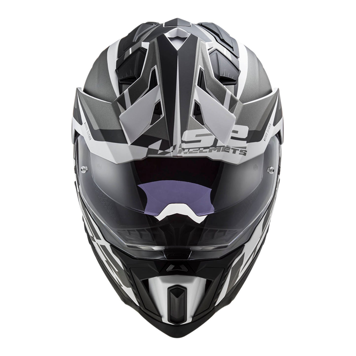 LS2 MX701 Explorer Alter Helmet - Matte Black / White