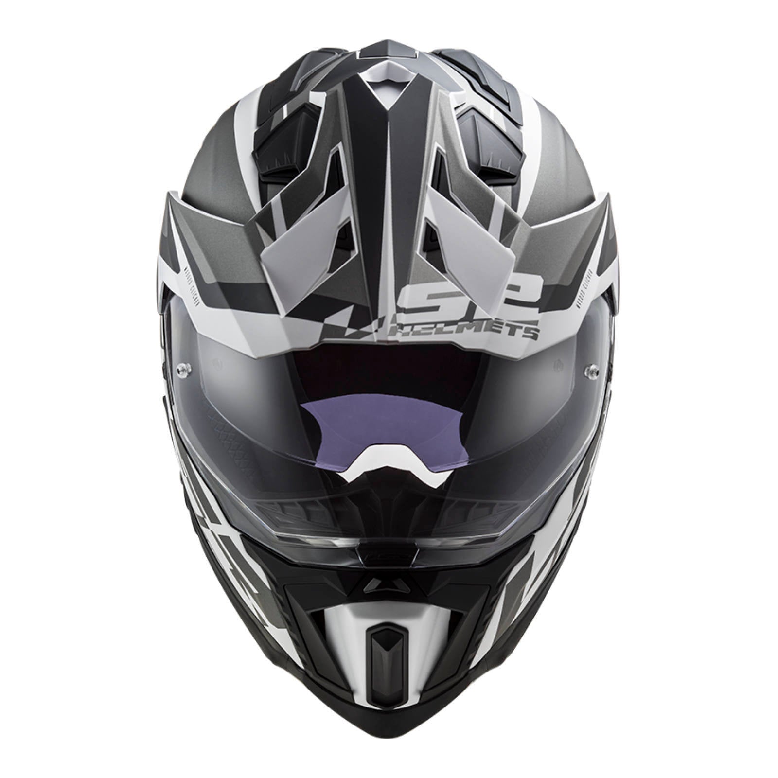 LS2 MX701 Explorer Alter Helmet - Matte Black / White (XS)