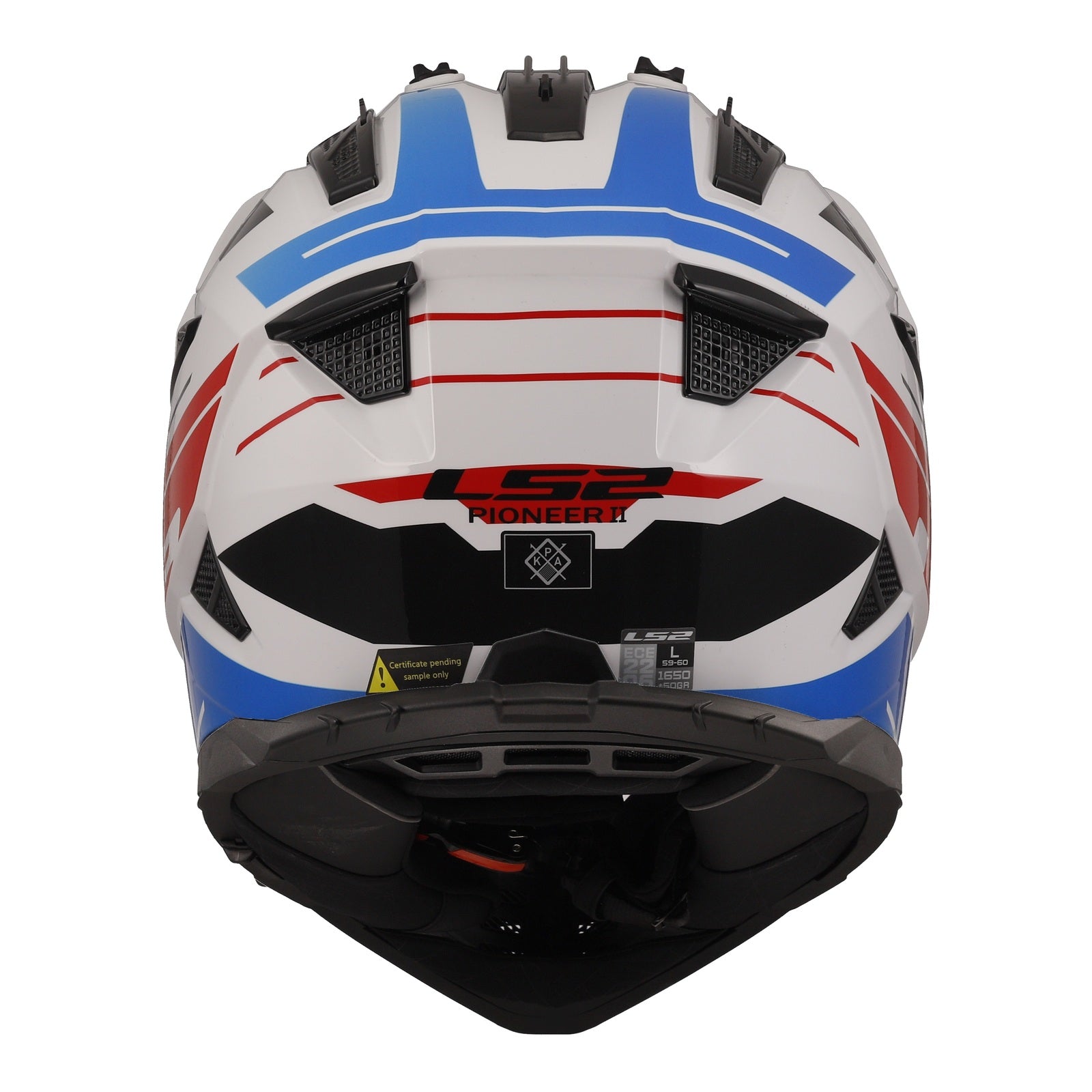 LS2 MX702 Pioneer II Namib - White / Red / Blue 06