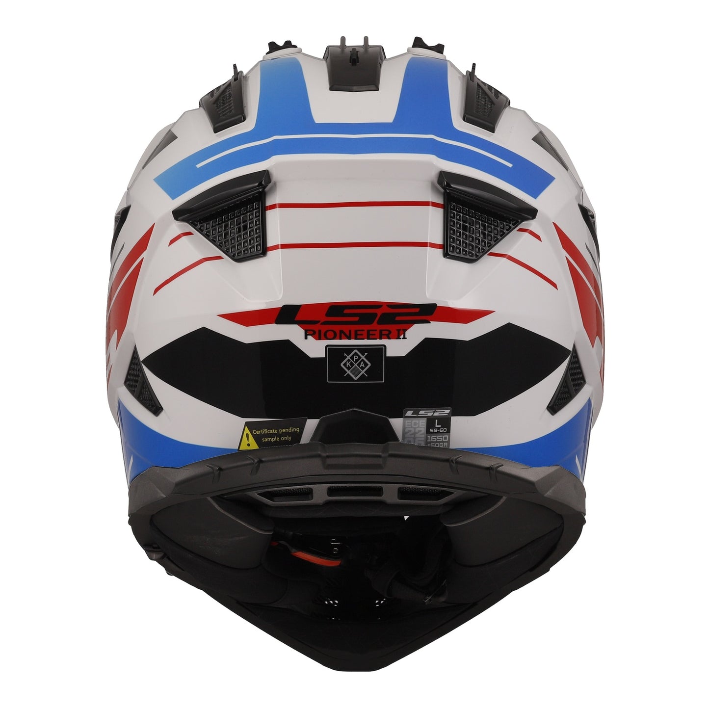 LS2 MX702 Pioneer II Namib - White / Red / Blue 06