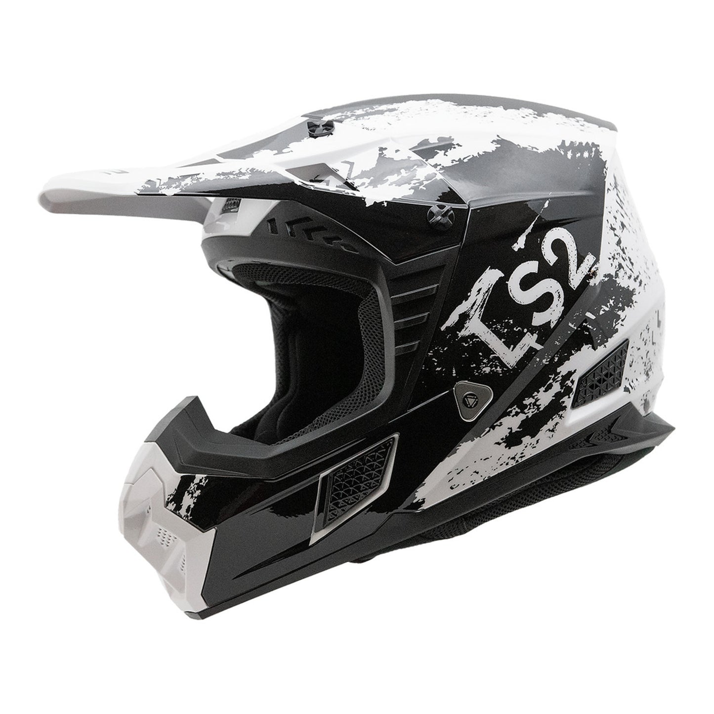 LS2 MX706 COZ Hyde Helmet - Black / White 06