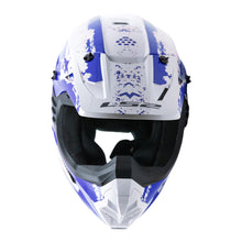 LS2 MX706 COZ Hyde Helmet - Blue / White 06
