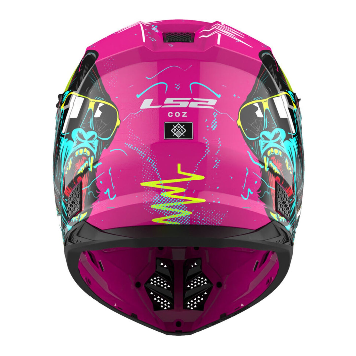 LS2 MX706J COZ Junior Gorilla Helmet - Gloss Purple 06