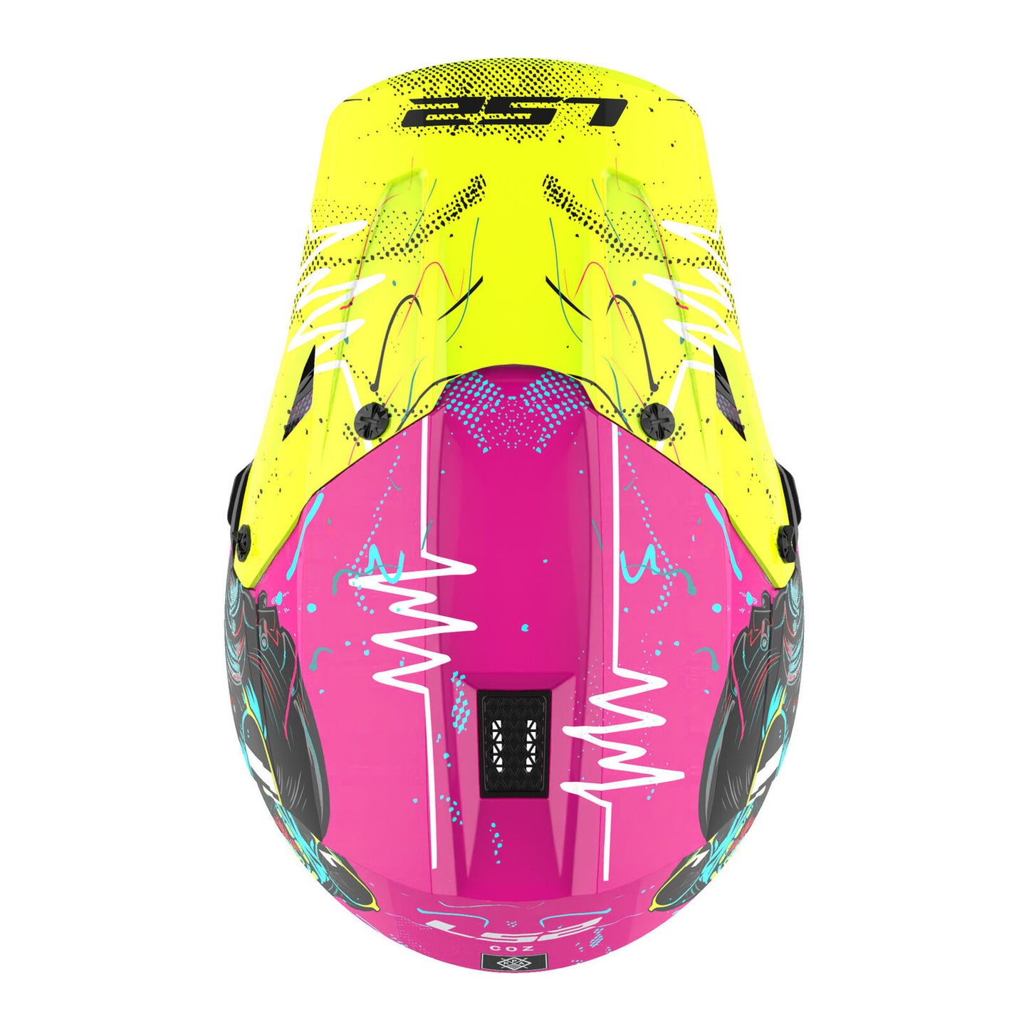 LS2 MX706J COZ Junior Gorilla Helmet - Gloss Purple 06