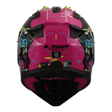 LS2 MX708 Fast II Gorilla Helmet - Purple / Hi-Vis Yellow