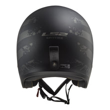 LS2 OF599 Spitfire II Flag Helmet - Matte Black 06