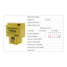 Motobatt Battery Quadflex AGM - MB16A