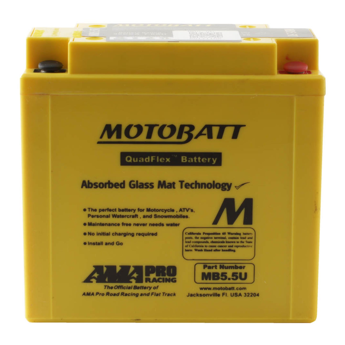 Motobatt Battery Quadflex AGM - MB5.5U