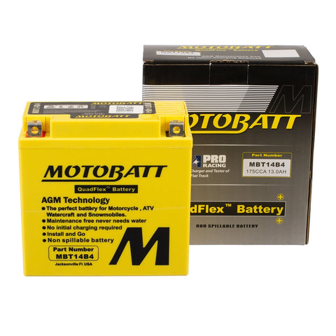 Motobatt Battery Quadflex AGM - MBT14B-4 (Near new)