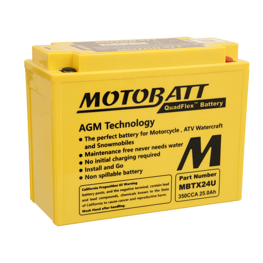 Motobatt Battery Quadflex AGM - MBTX24U