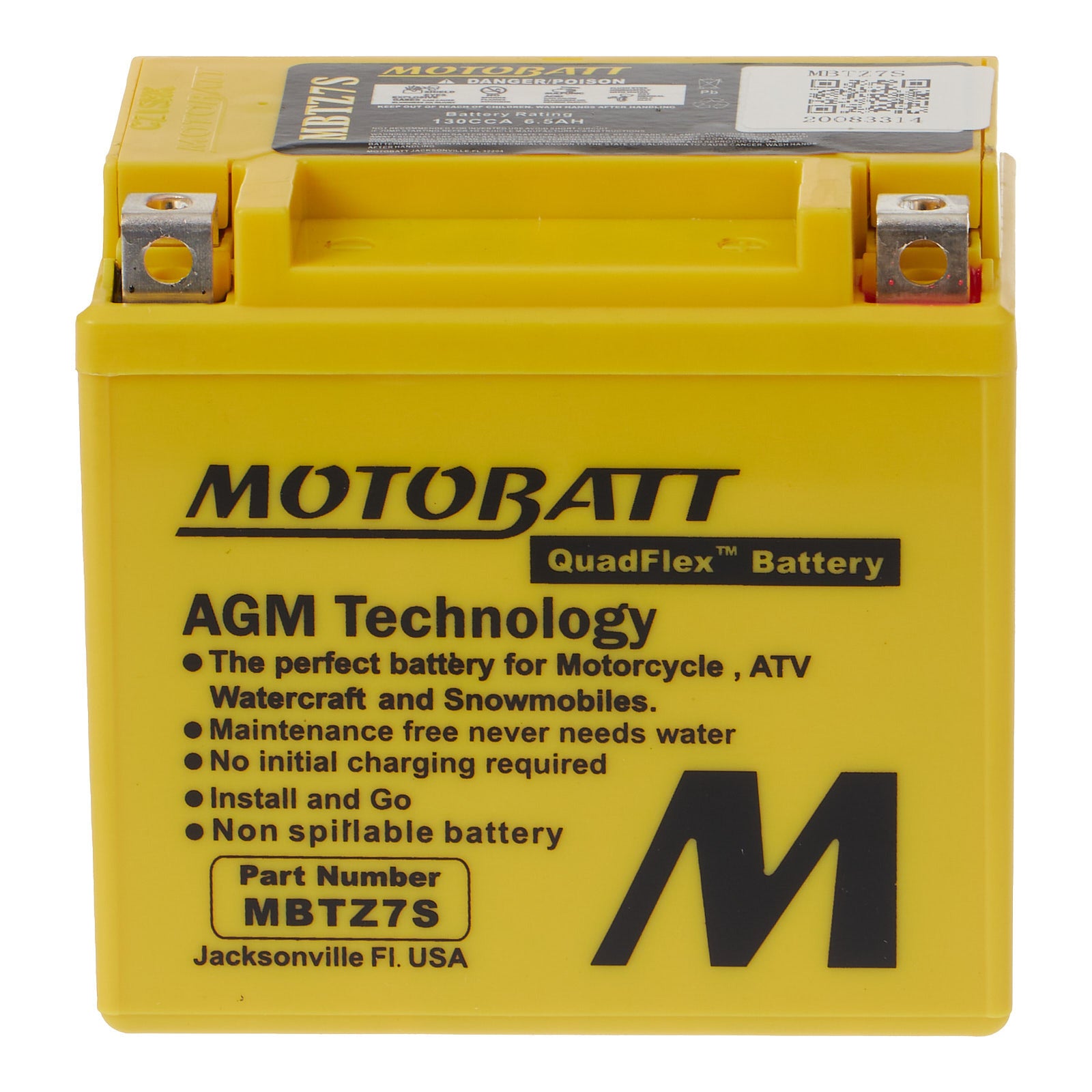 Motobatt Battery Quadflex AGM - MBTZ7S