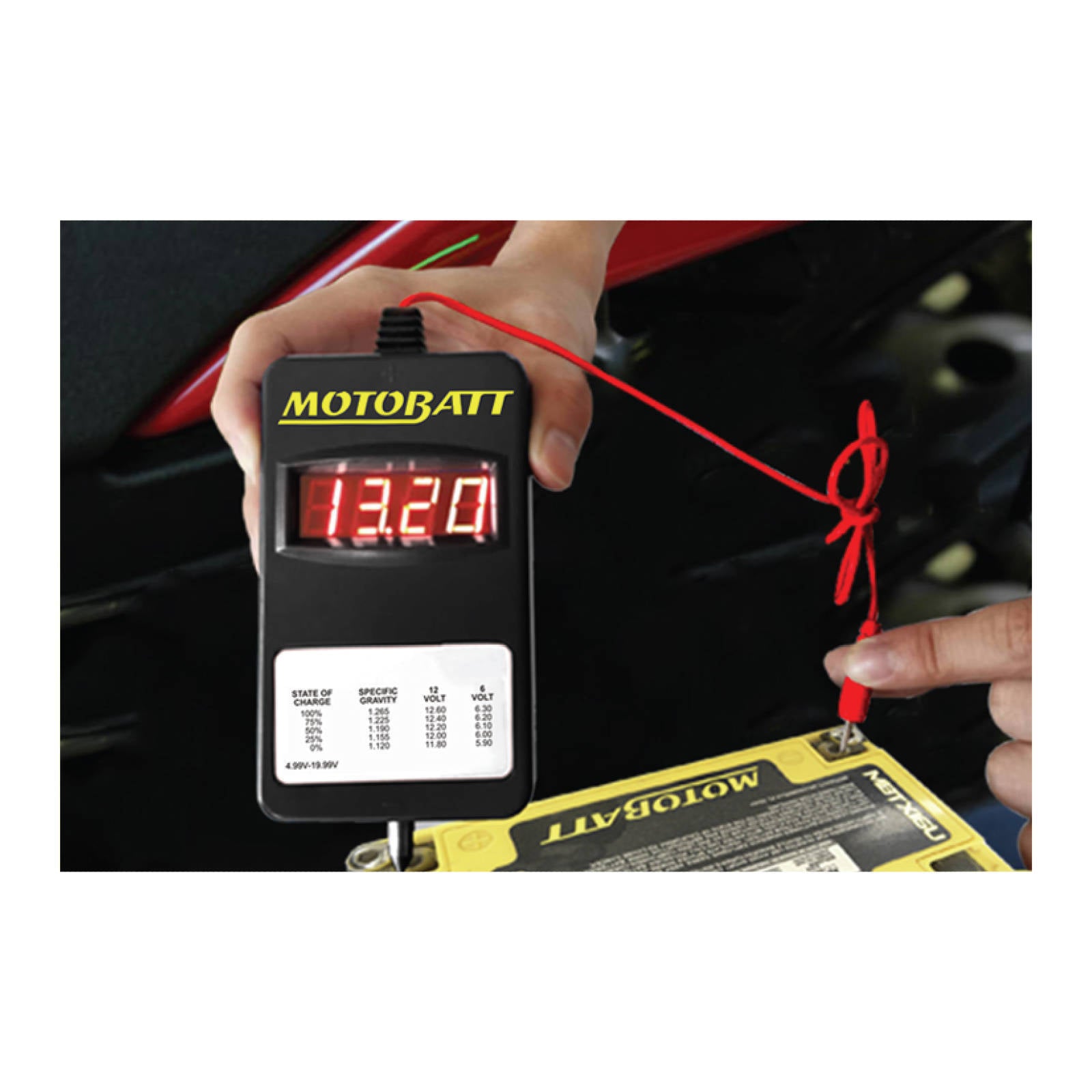 Motobatt Volt Meter 6V/12V
