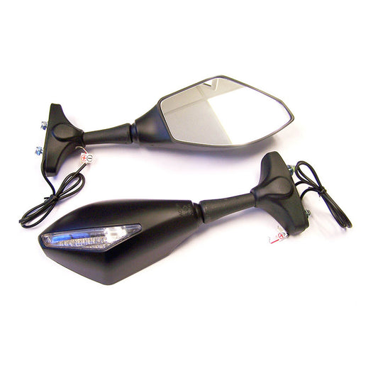 Whites Mirror Universal Fairing Mount with LED (Pair)