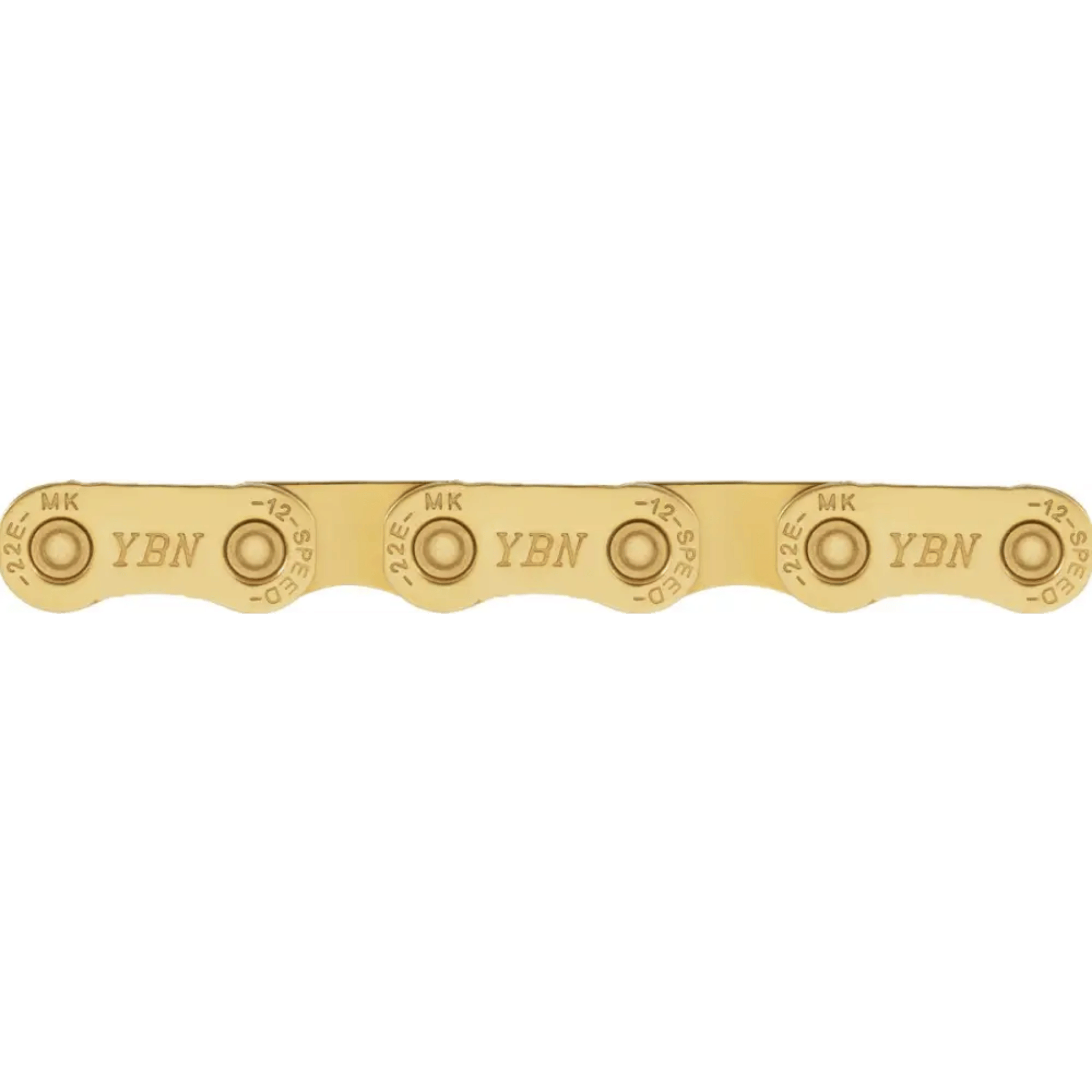 YBN MK12E Flat-Top 12-Speed E-Bike Chain 136L (Ti-Gold)