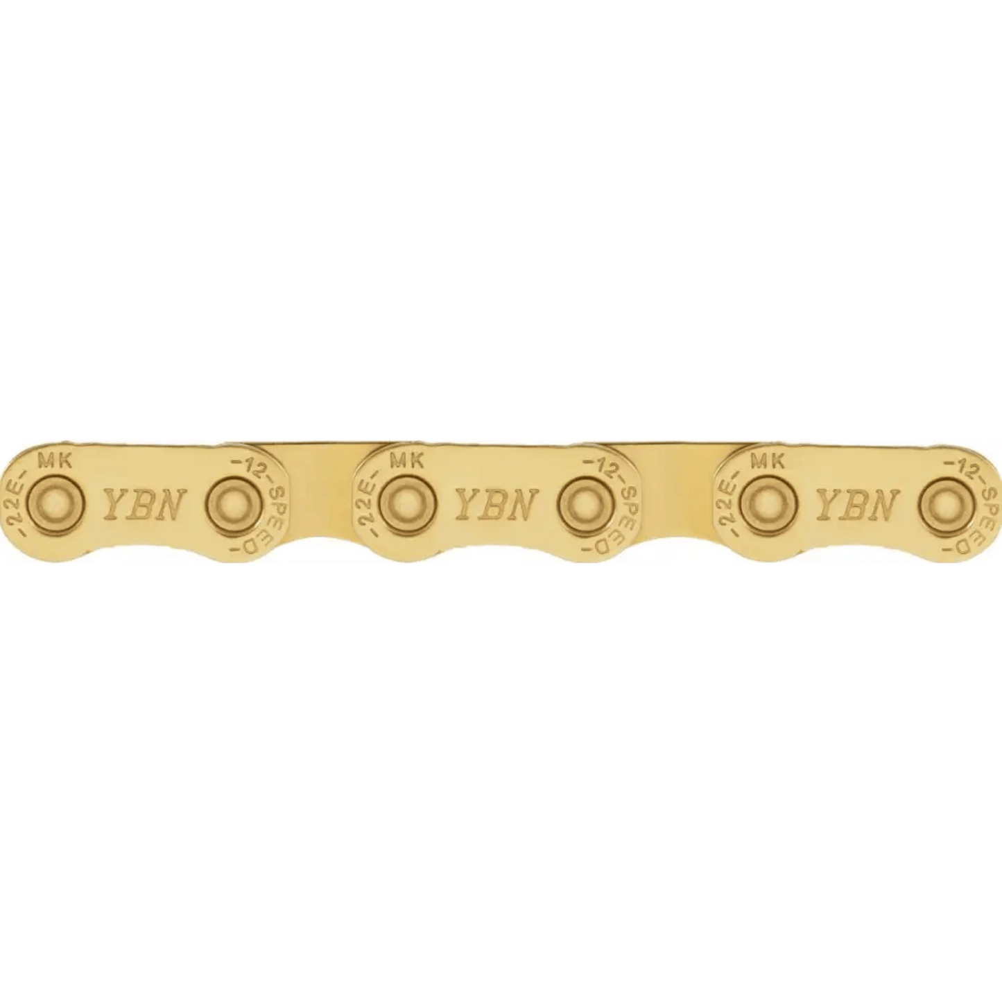 YBN MK12E Flat-Top 12-Speed E-Bike Chain 136L (Ti-Gold)