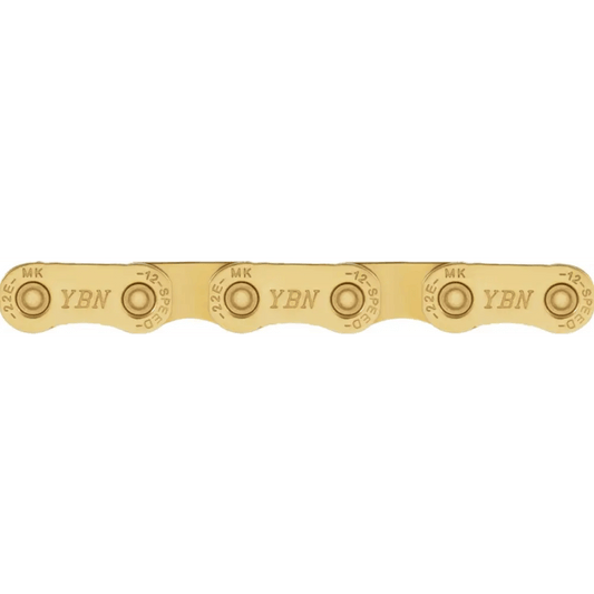 YBN MK12E Flat-Top 12-Speed E-Bike Chain 136L (Ti-Gold)