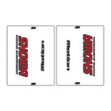DRC Motion Front Fork Outer Decals - Showa (Clear / Red / Black)