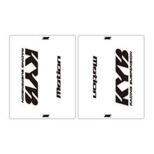 DRC Motion Front Fork Outer Decals - KYB14 (Clear / Black / White)