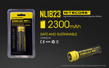 Nitecore Li Ion Rechargeable Battery 18650 (3.7v / 2300m Ah)