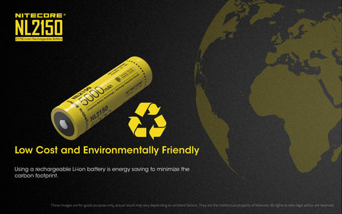 Nitecore 5000 Mah Rechargeable 21700 Li Ion Battery