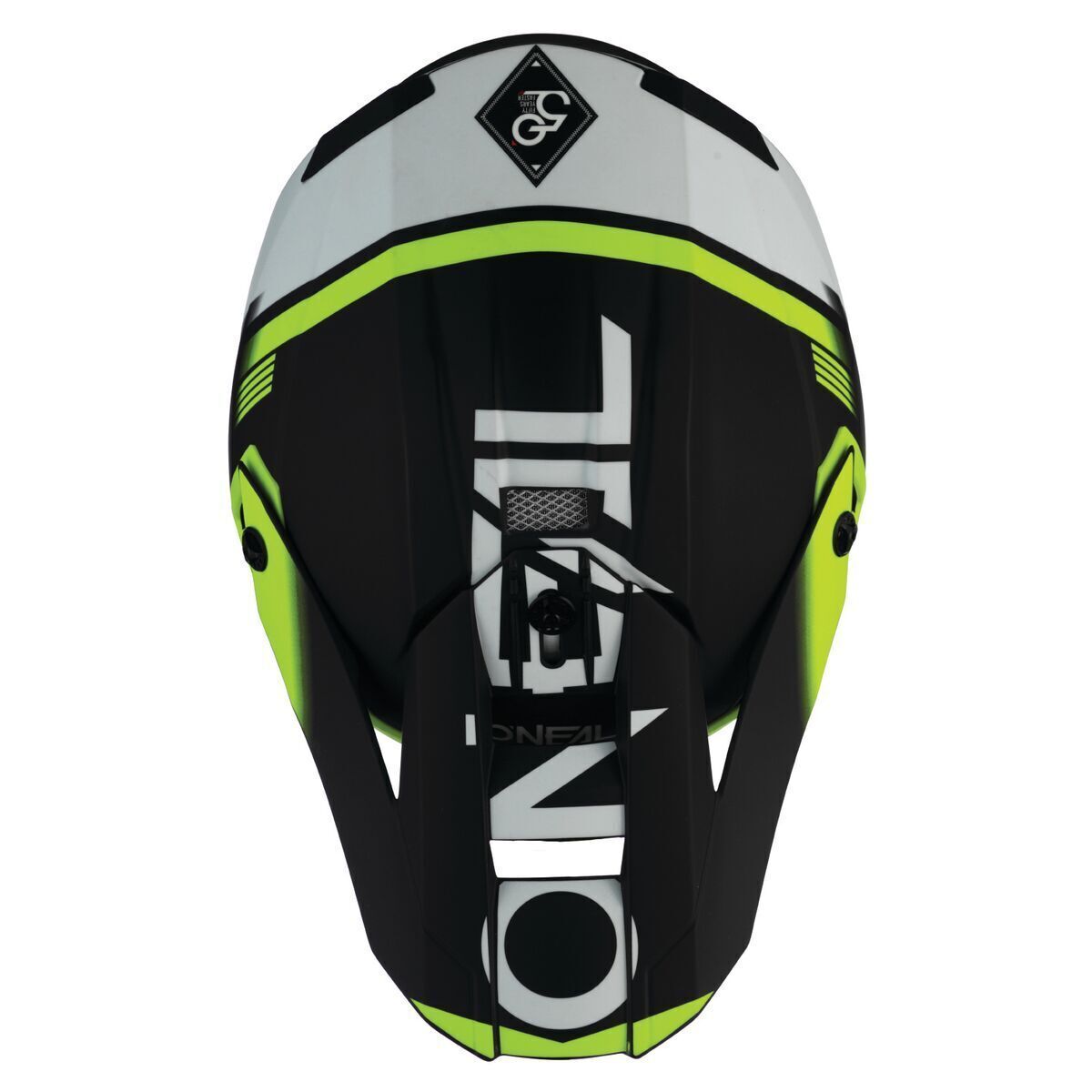 Oneal 10SRS Helmet Peak Blur Blk/Fluro