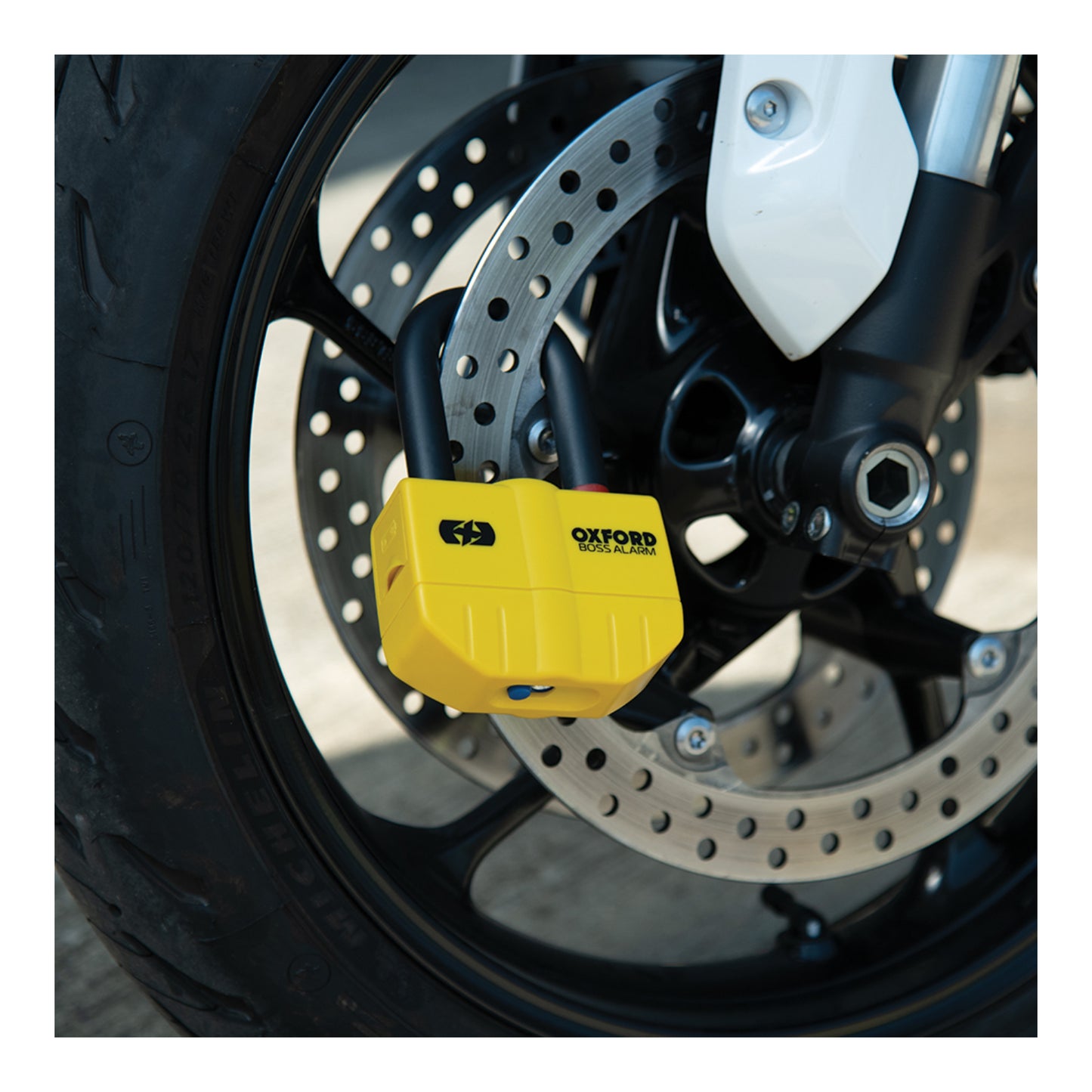 Oxford Disc Lock Alarm Boss 14mm - Yellow