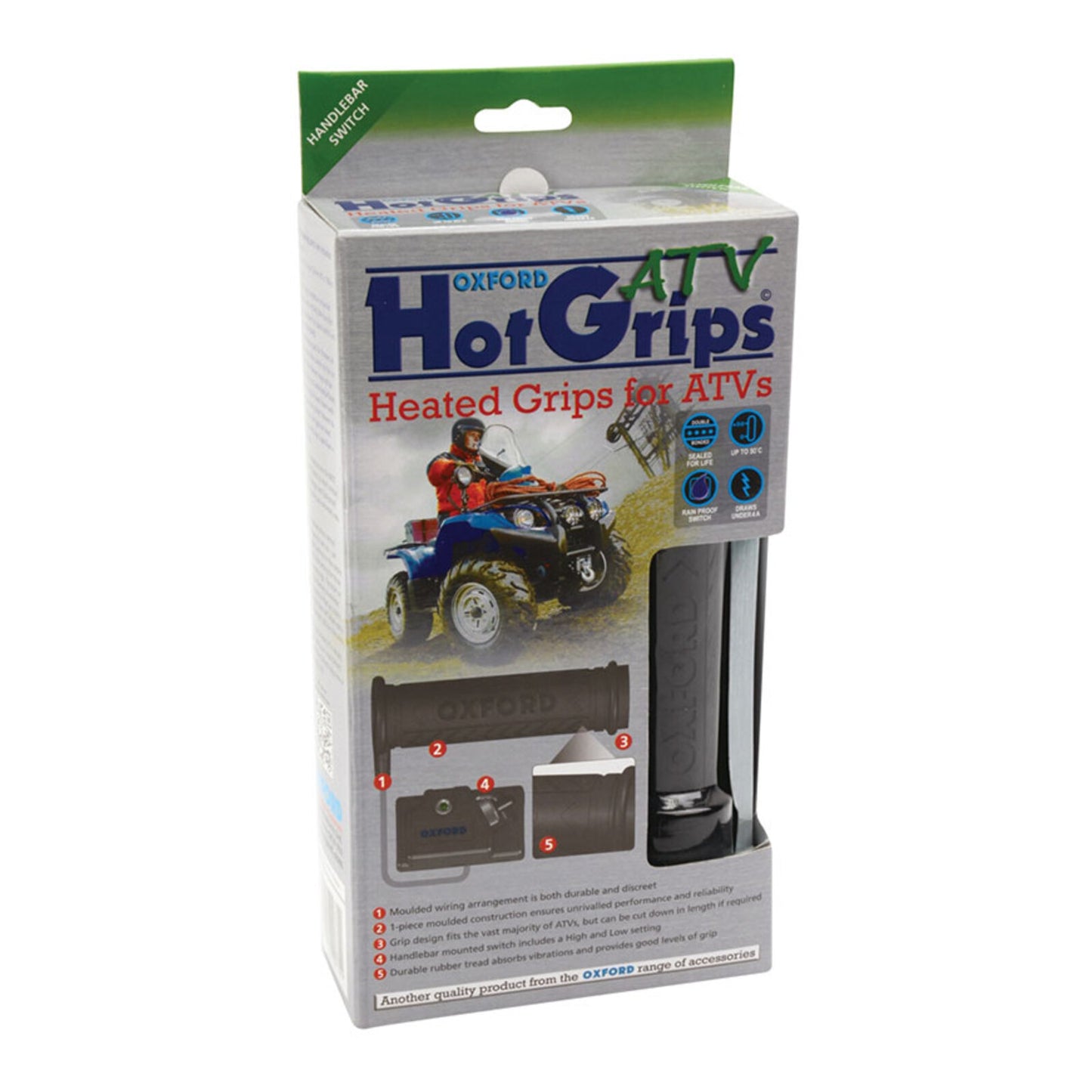 Oxford Hot Grips ATV with High/Low Switch Hotgrip