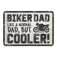 Oxford Garage Metal Sign: Biker Dad Cooler