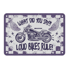 Oxford Garage Metal Sign: What Did You Say
