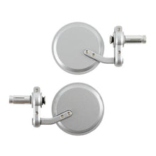 Oxford Bar End Mirrors - Silver (Pair)