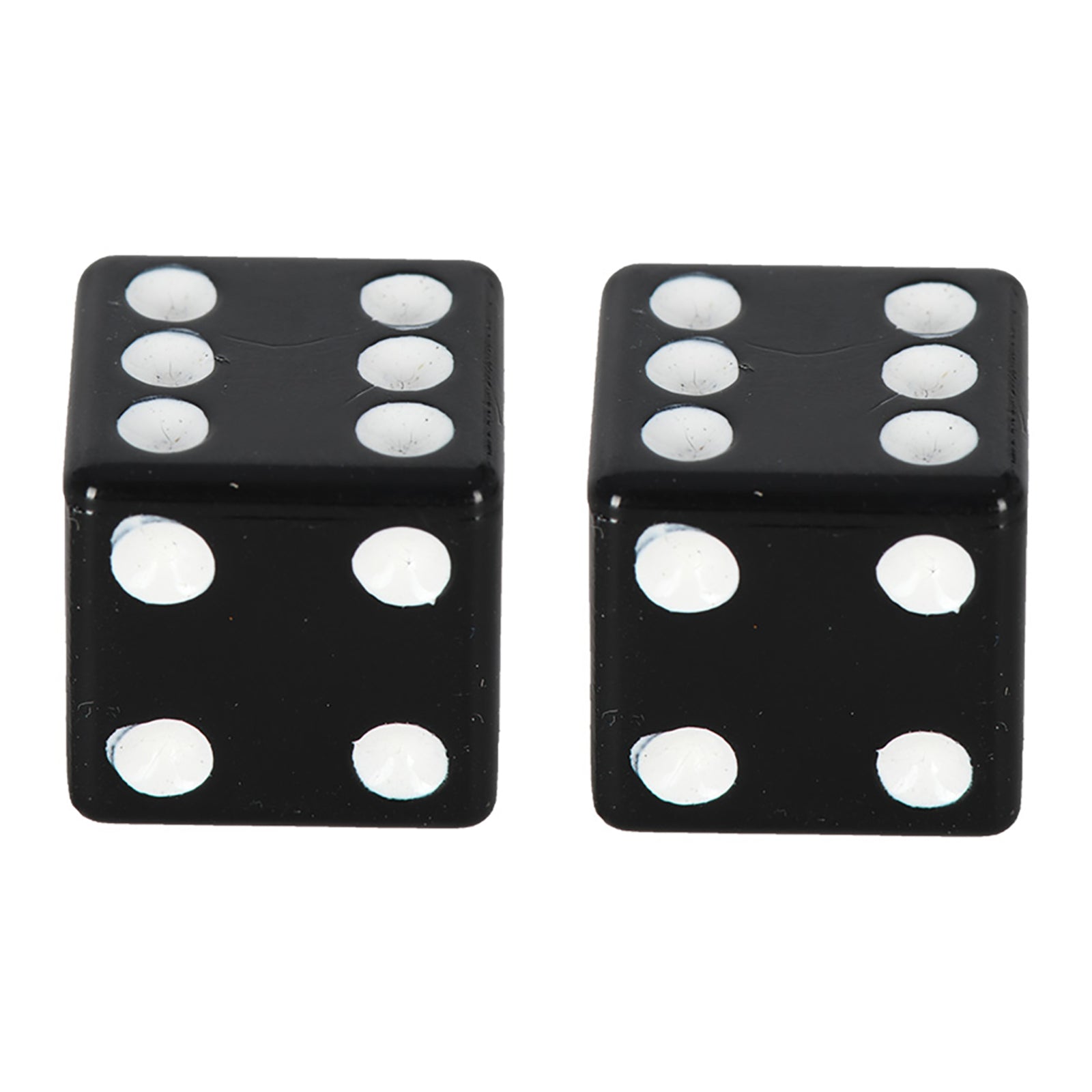 Oxford Lucky Dice Valve Caps - Black (Pair)