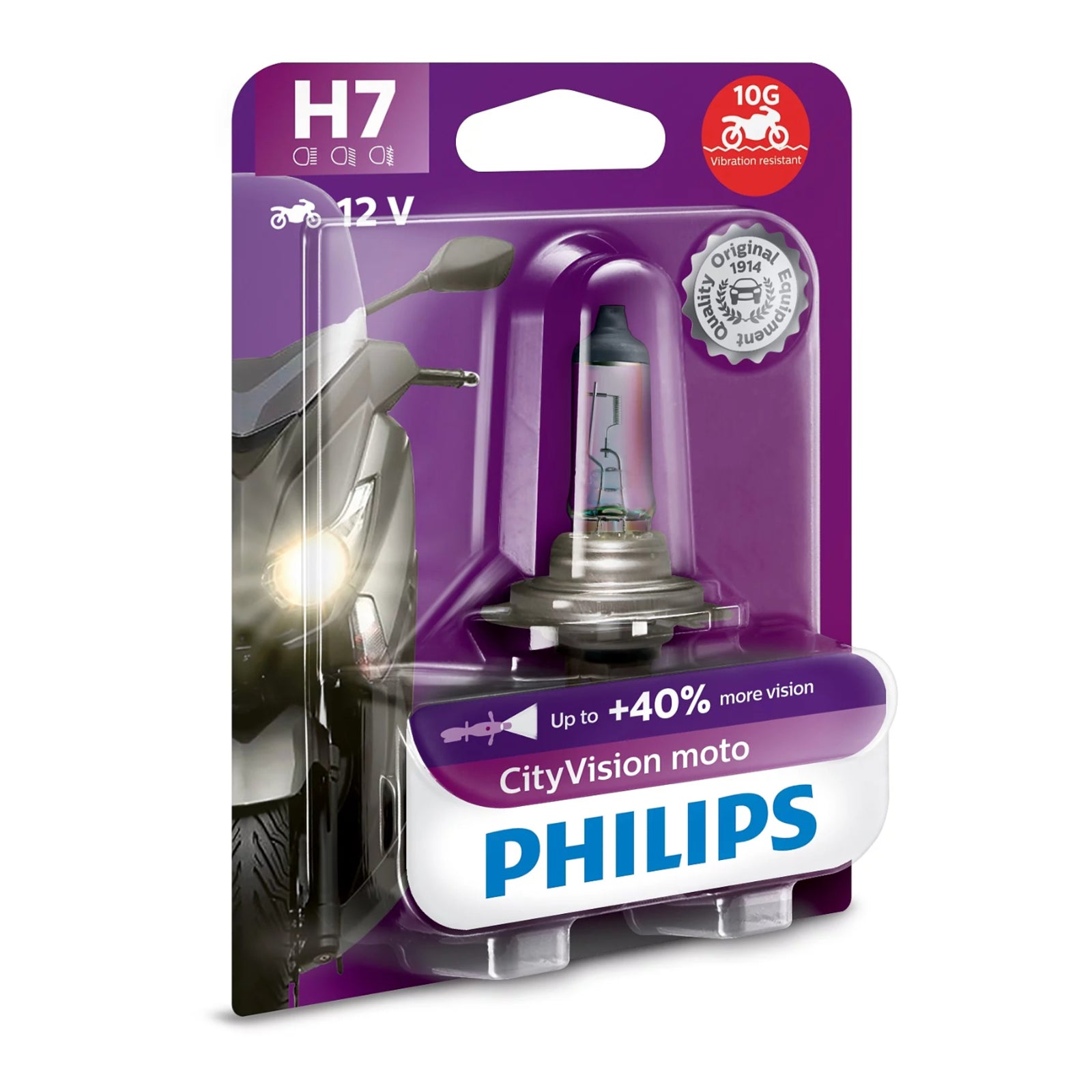 Philips Bulb H7 12972 CTV 12V 55W PX26D BW City Vision