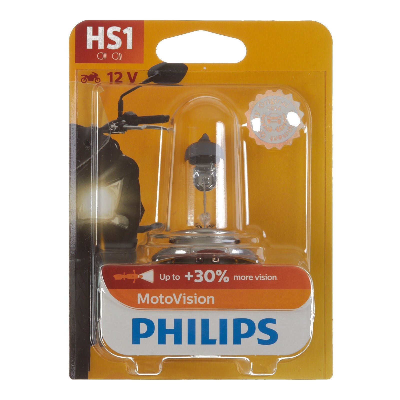 Philips Bulb HS1 12636 12V 35/35W PX43T-38 BW Motovision