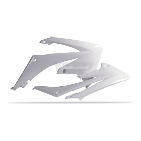 Polisport Radiator Scoops Honda CRF250R ('10-'13) / CRF450R ('09-'12) - White