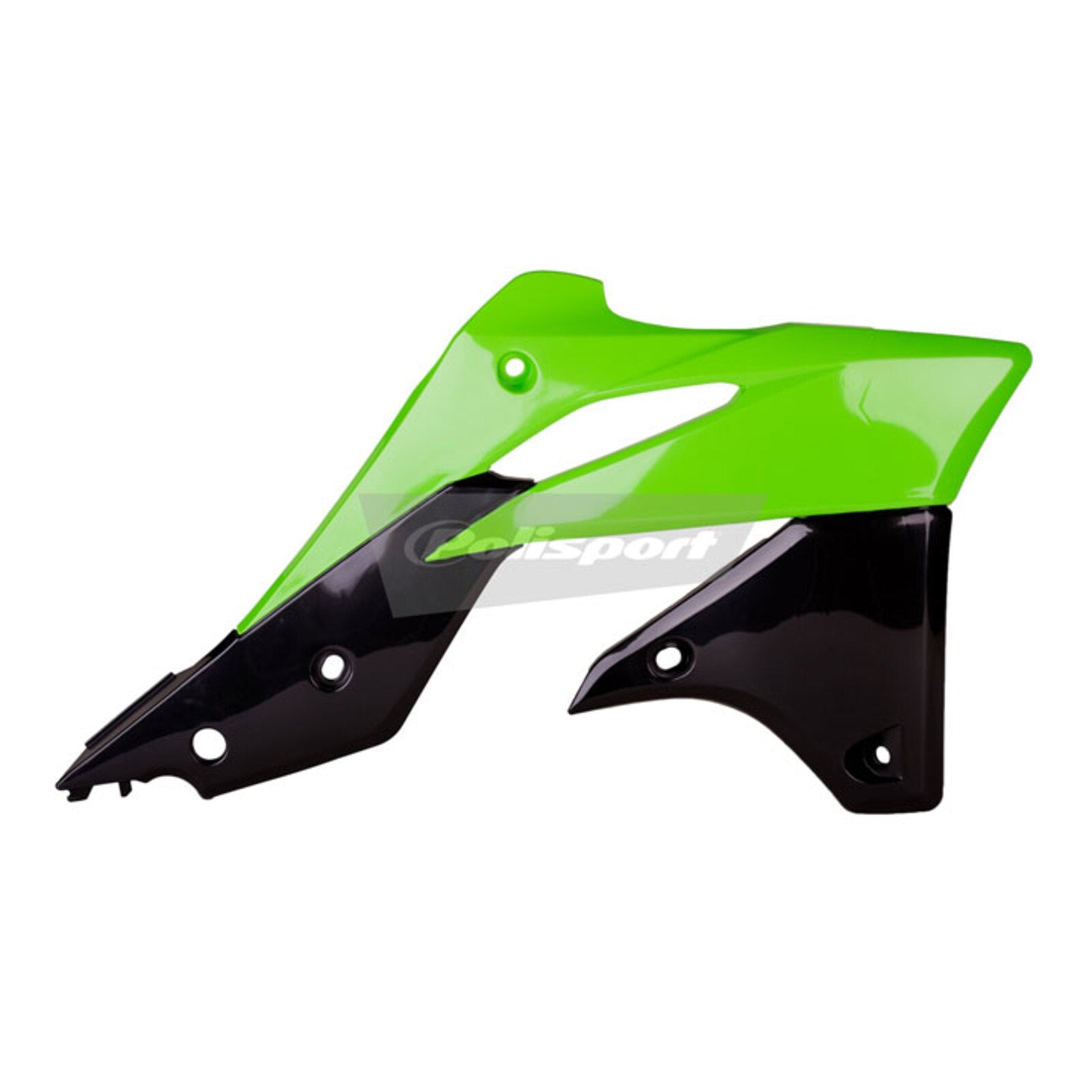 Polisport Radiator Scoops Kawasaki KX250F '13-'16 05Green/Black
