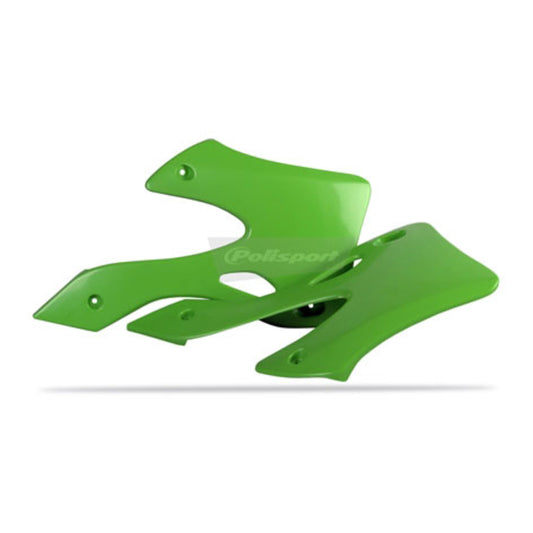 Polisport Radiator Scoops Kawasaki KX125/250 '99-'02 - Green